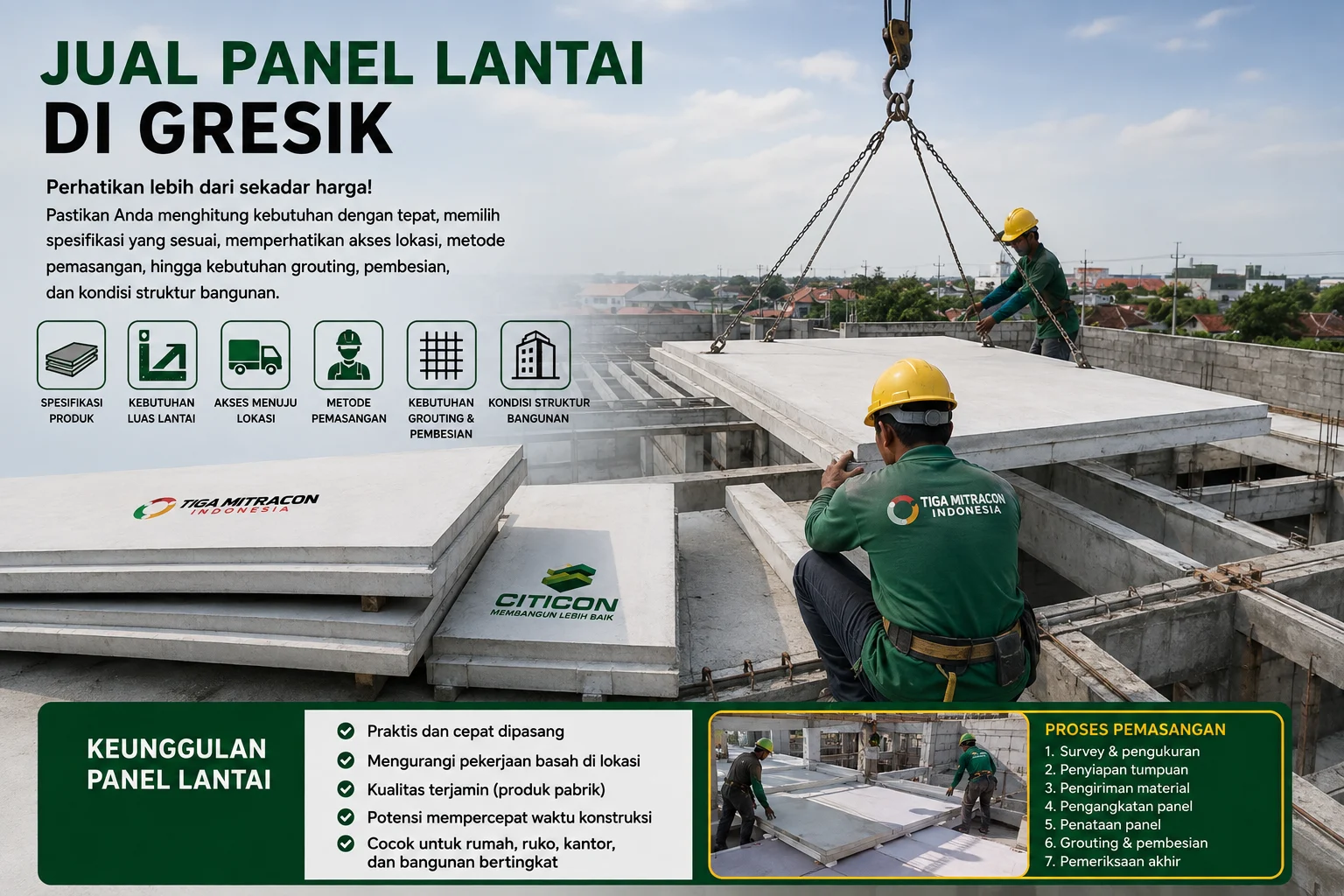 Panel Lantai Gresik: Harga, Kebutuhan, Kelebihan & Jasa Pemasangan