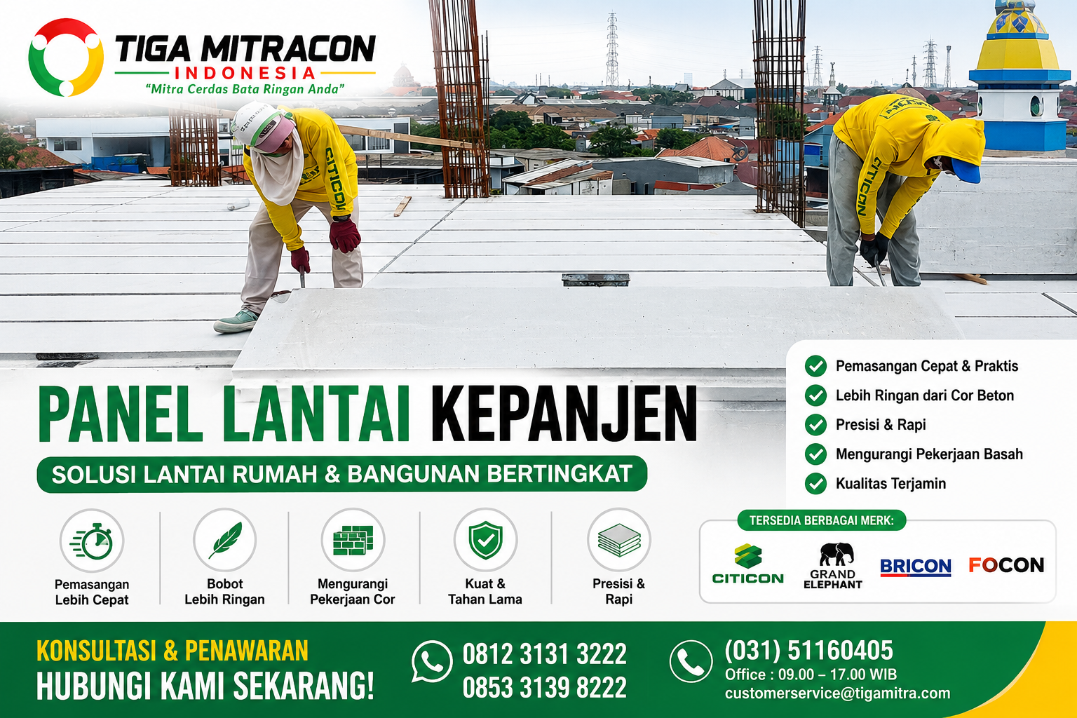 Panel Lantai Kepanjen 2026: Harga, Ukuran, Kebutuhan & Jasa Pemasangan