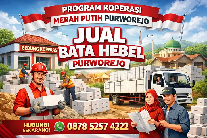 Jual Bata Hebel Purworejo untuk proyek koperasi dan desa