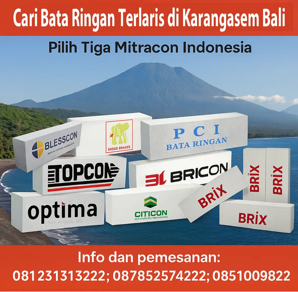 Cari Bata Ringan Terlaris di Karangasem Bali | Tiga Mitracon Indonesia