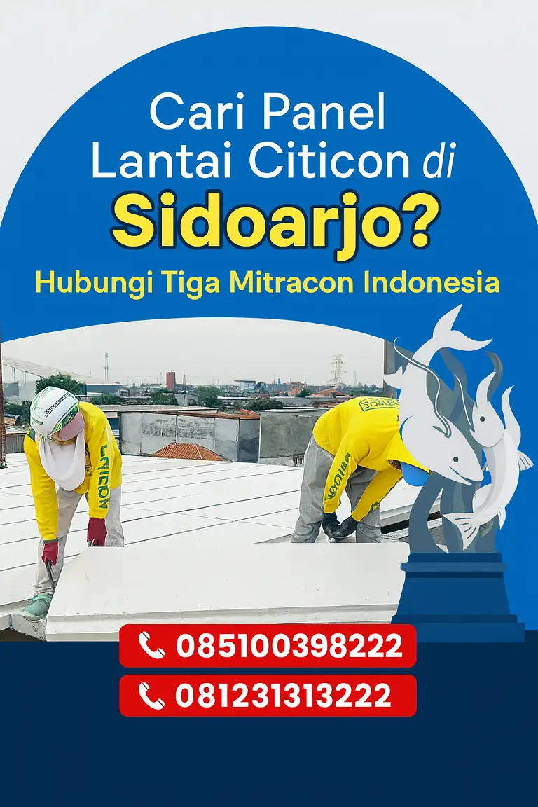 Cari Panel Lantai Citicon di Sidoarjo | Distributor Resmi Tiga Mitracon Indonesia