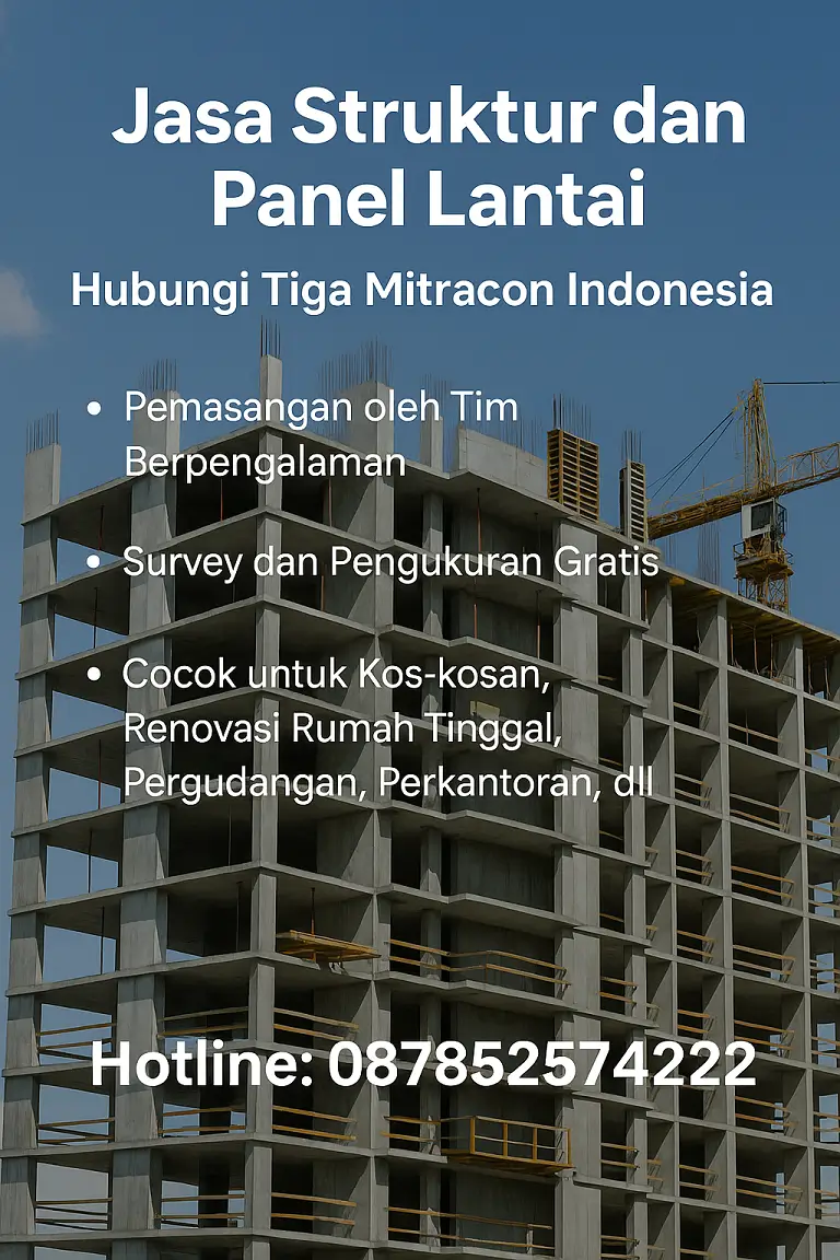 Jasa Struktur dan Panel Lantai | Distributor & Aplikator Profesional - Tiga Mitracon Indonesia 