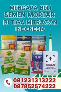 Mengapa Beli Semen Mortar di Tiga Mitracon Indonesia | Harga Murah & Pengiriman Cepat