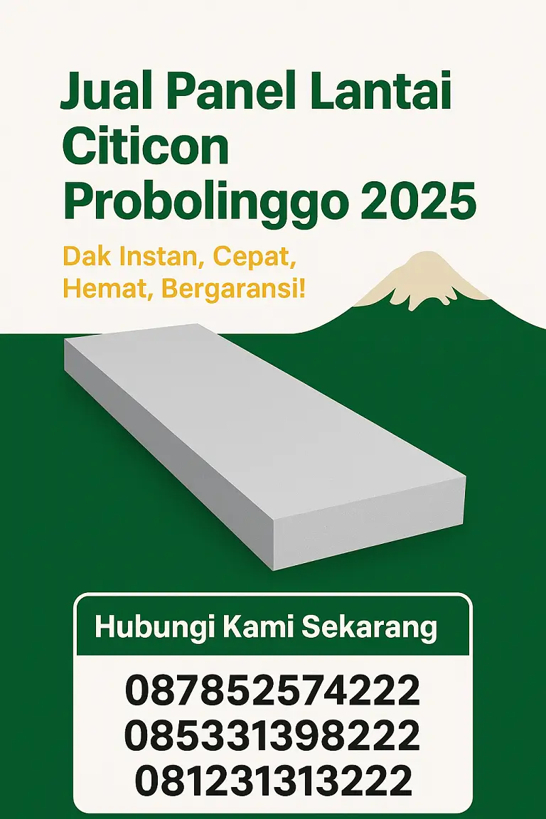Jual Panel Lantai Citicon Probolinggo 2025 | Harga Terbaru & Paket Terpasang