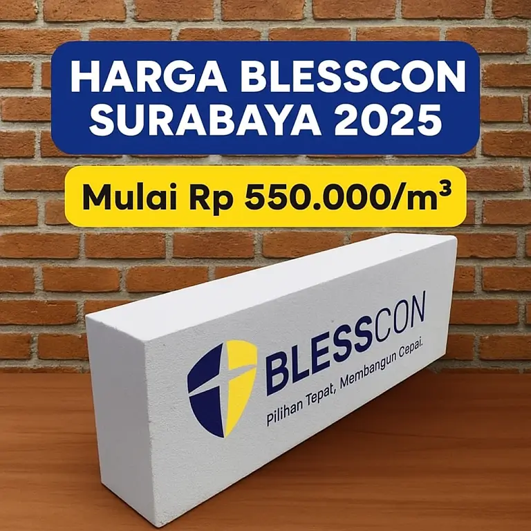 Daftar Harga Bata Ringan Blesscon Surabaya 2025 – Harga Termurah, Siap Kirim