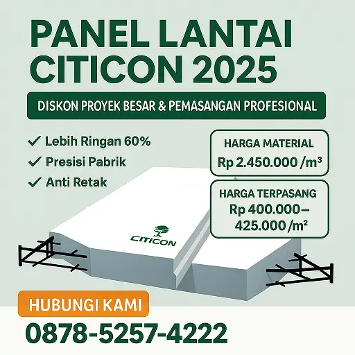 Panel Lantai Citicon Terbaru | Pengerjaan Cepat & Harga Terbaik 2025