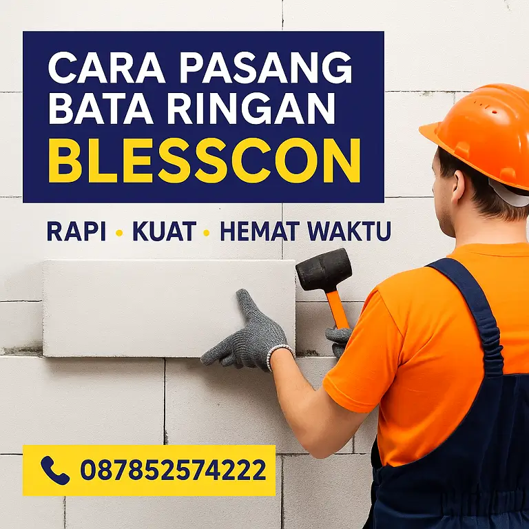 Panduan Lengkap Cara Pasang Bata Ringan Blesscon agar Dinding Kuat dan Rapi