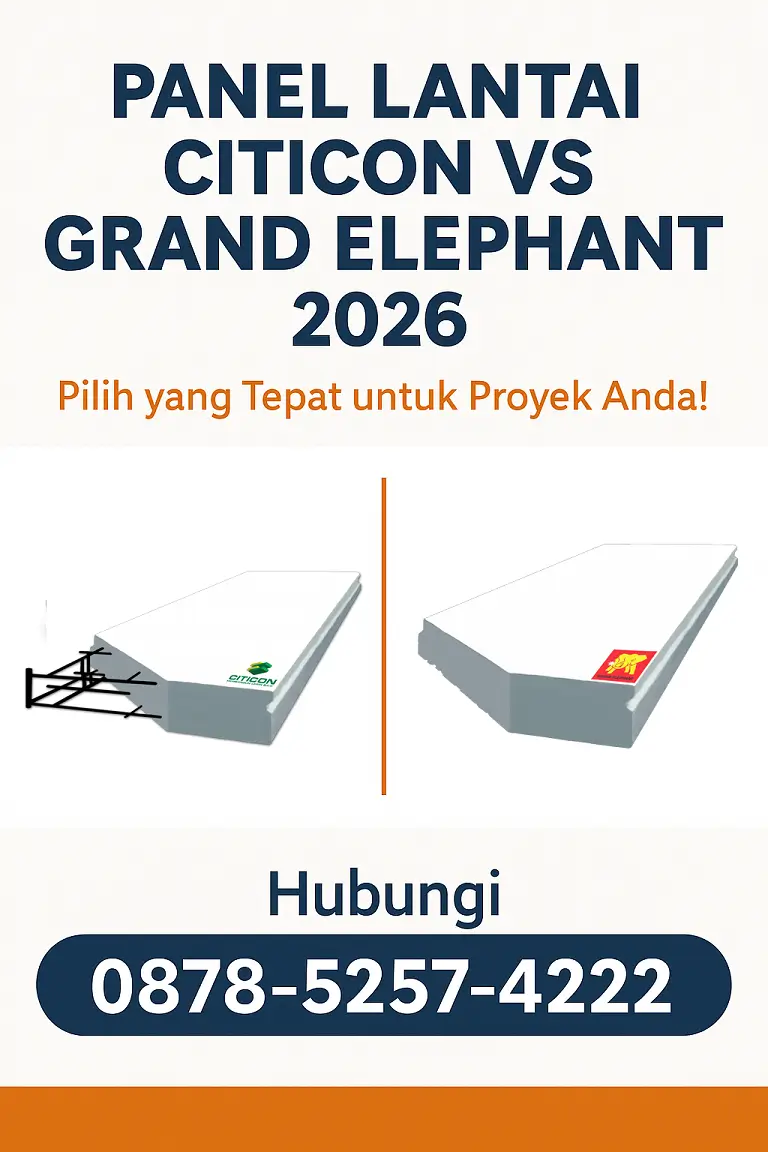 Panel Lantai Citicon vs Grand Elephant 2026 | Perbandingan & Harga Terbaru
