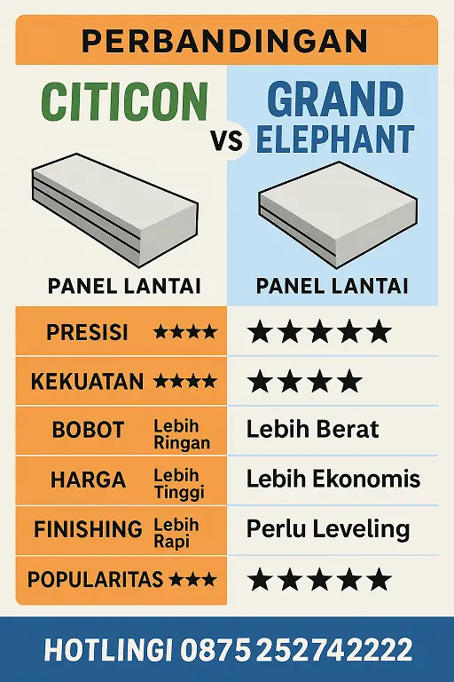 Panel Lantai Citicon vs Grand Elephant – Mana yang Lebih Baik untuk Proyek Anda?
