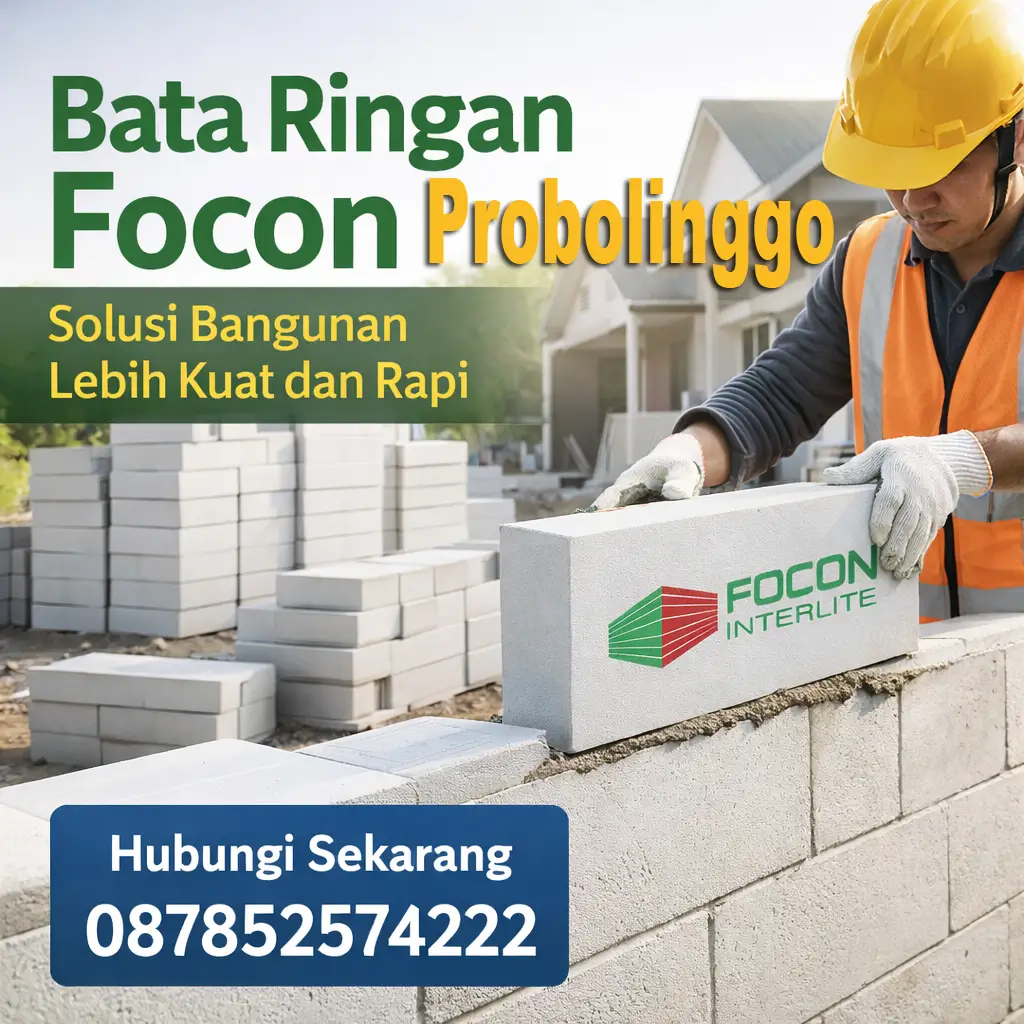 Bata Ringan Focon Probolinggo distributor Tiga Mitracon Indonesia
