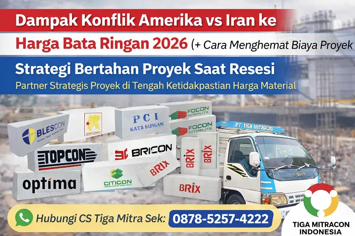 Dampak Konflik Global ke Harga Bata Ringan 2026 | Strategi Bertahan Proyek Saat Resesi