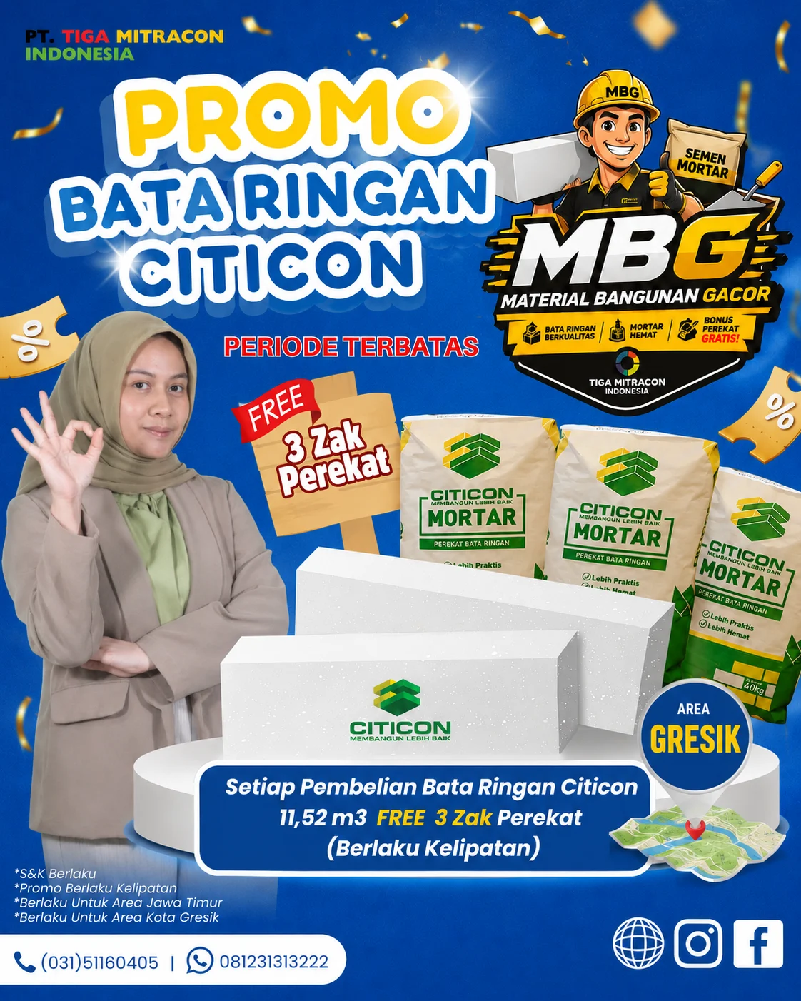 Paket Hemat Hebel Citicon Gresik: Panduan Lengkap Harga dan Cara Pesan di Tiga Mitracon Indonesia