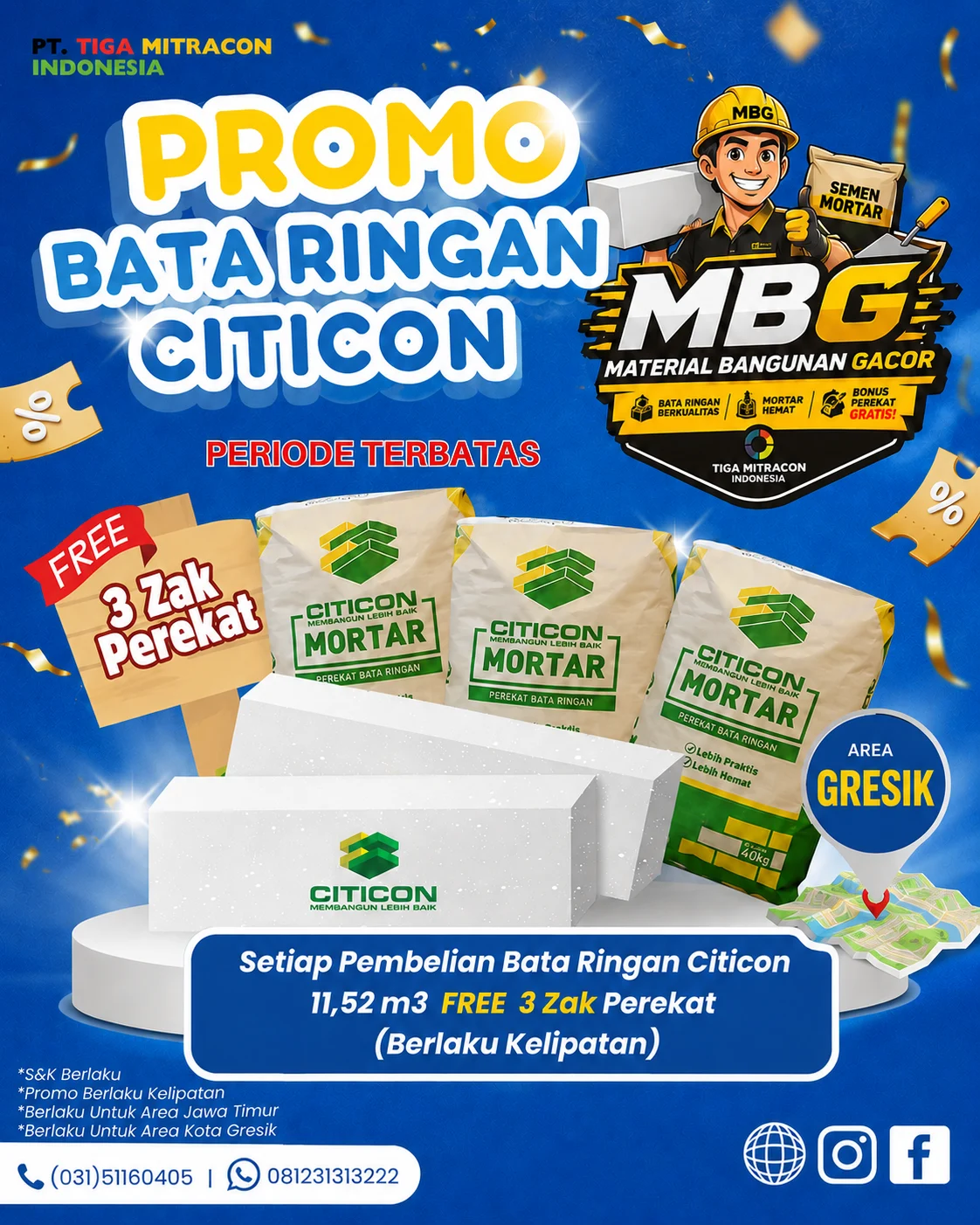 Paket Hemat Hebel Citicon Gresik: Panduan Lengkap Harga dan Cara Pesan di Tiga Mitracon Indonesia