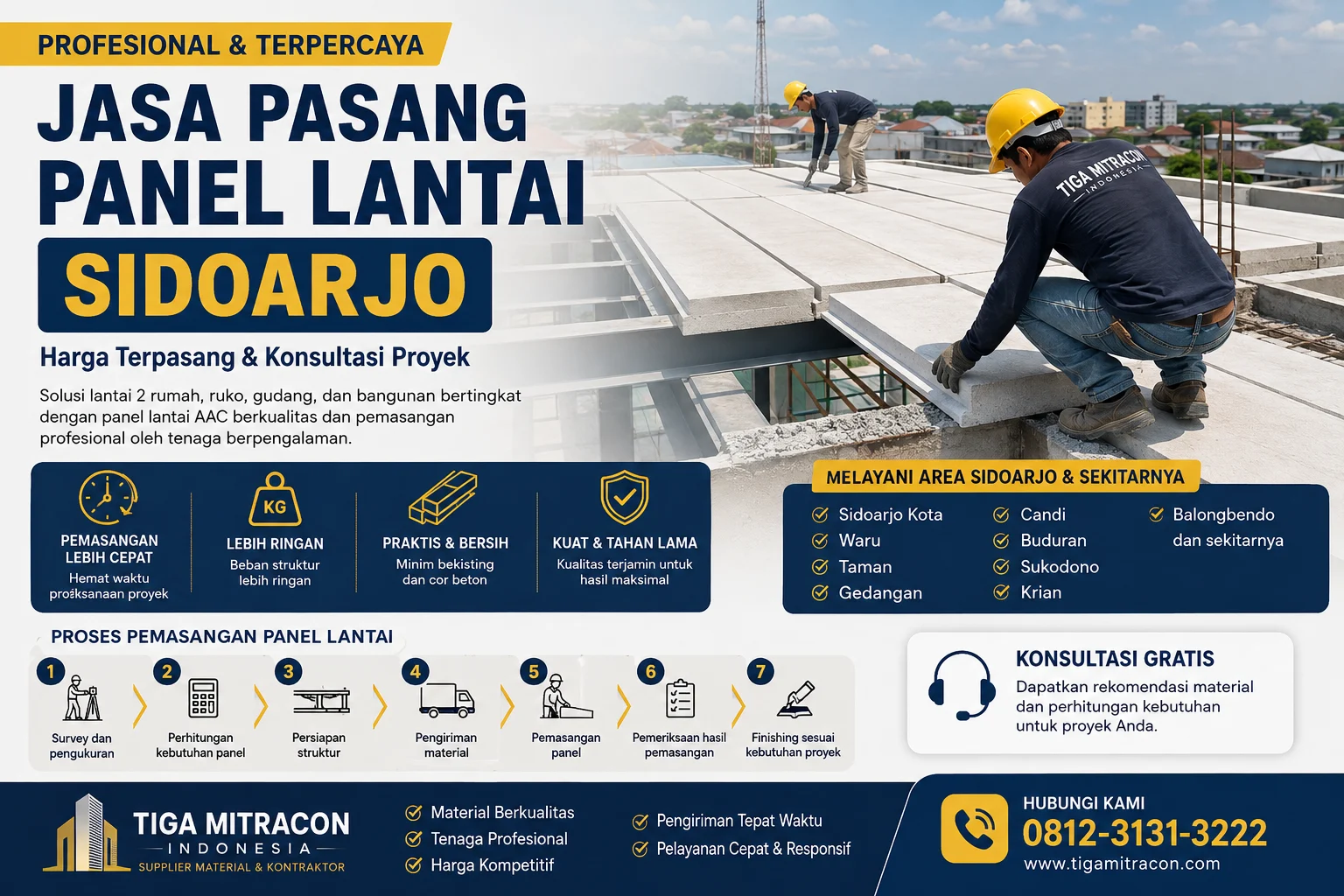Jasa pasang panel lantai Sidoarjo