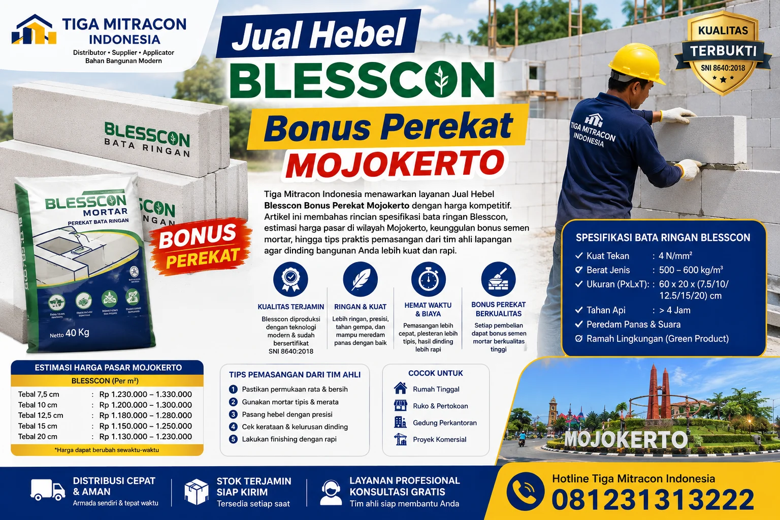 Jual Hebel Blesscon Bonus Perekat Mojokerto