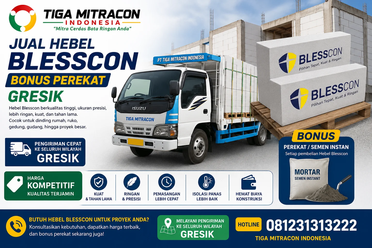 Jual Hebel Blesscon Bonus Perekat Gresik: Penawaran Harga Distributor dan Keuntungan Melimpah