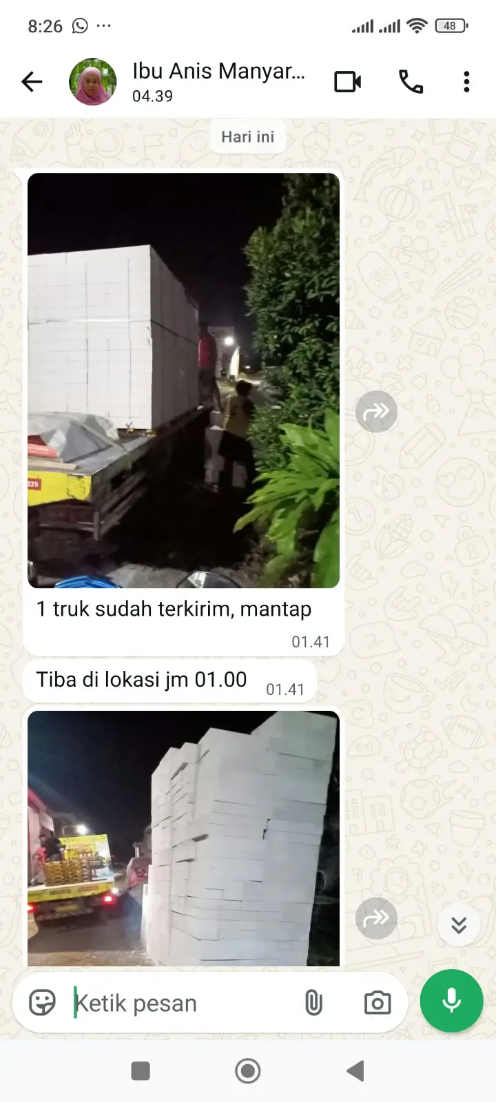 Testimoni Ibu Anis Bricon Kirim Manyar Gresik