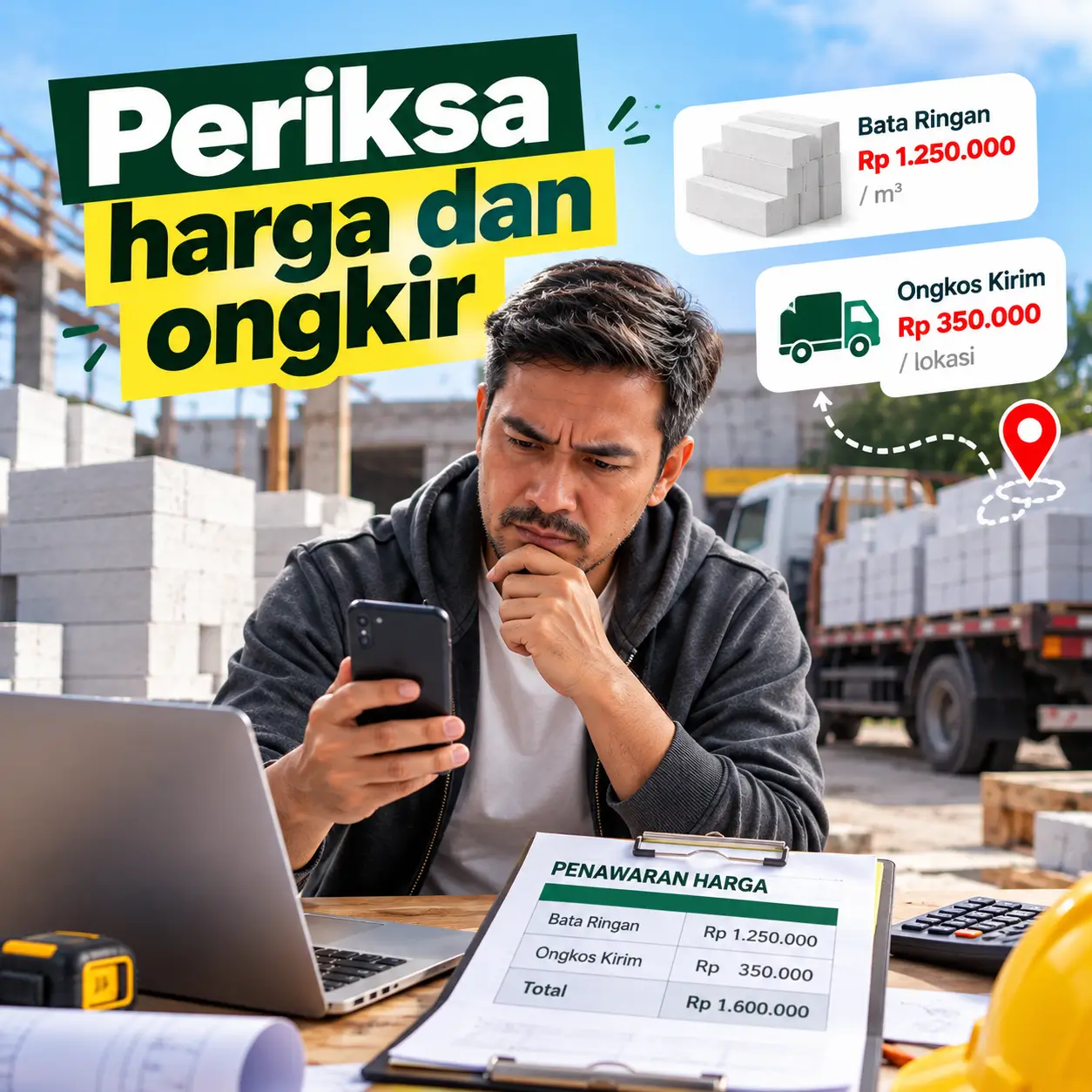 Periksa harga dan ongkir
