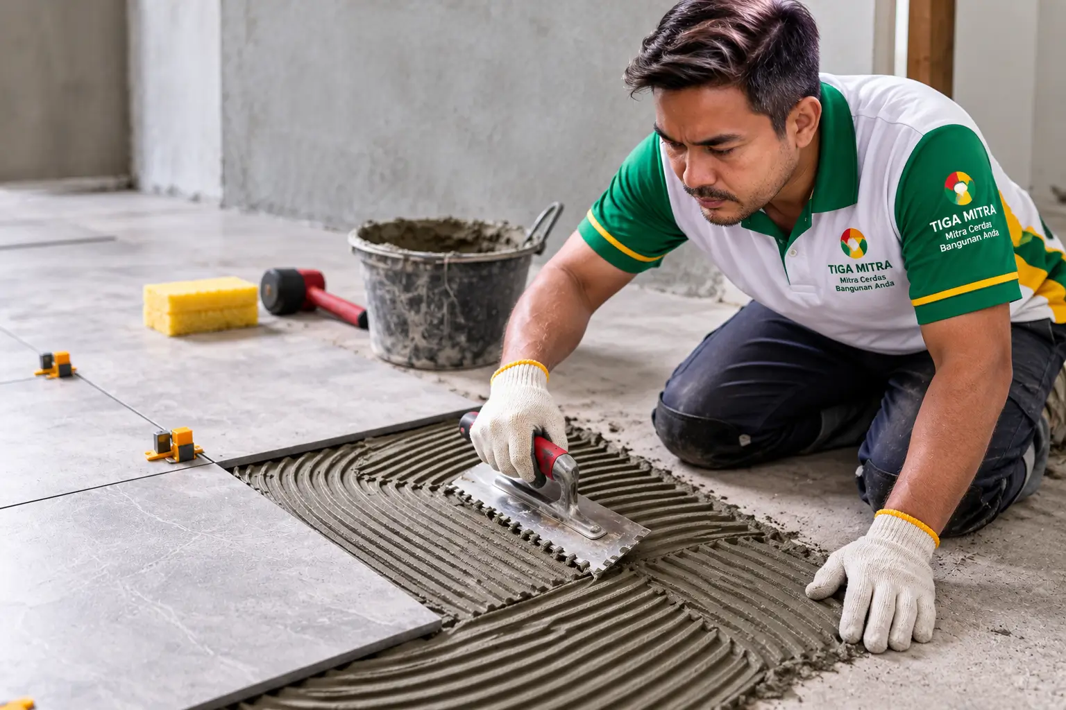 Semen Mortar untuk pekerjaan pemasangan keramik